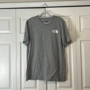 North Face T Shirt Gray Size Large